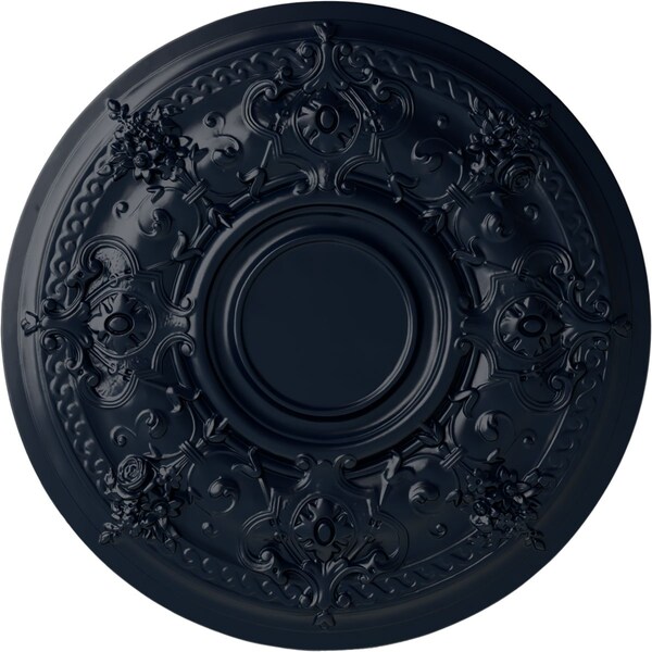 Ekena Millwork Darnay Ceiling Medallion (Fits Canopies up to 7 1/4"), Hand-Painted Midnight Dream, 29 1/4"OD x 2"P CM29DAMDF - main
